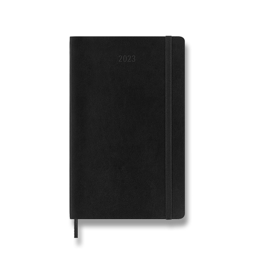 Diár MOLESKINE 2023 týždenný mäkký čierny L