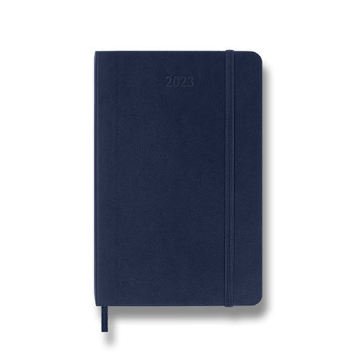 Diár MOLESKINE 2023 týždenný mäkký modrý S
