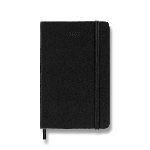 Diár MOLESKINE 2023 týždenný tvrdý čierny S