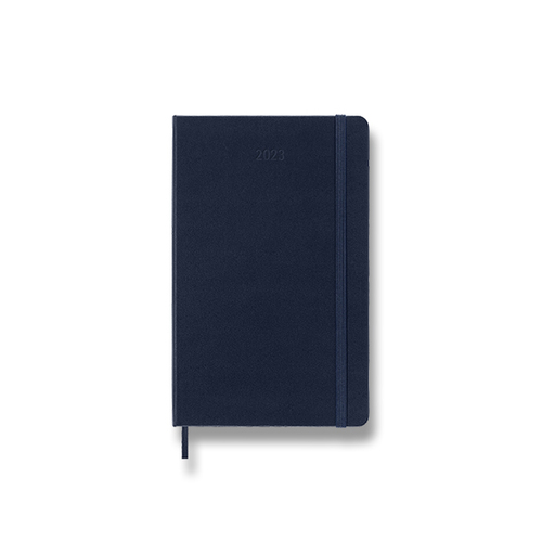 Diár MOLESKINE 2023 týždenný tvrdý modrý L