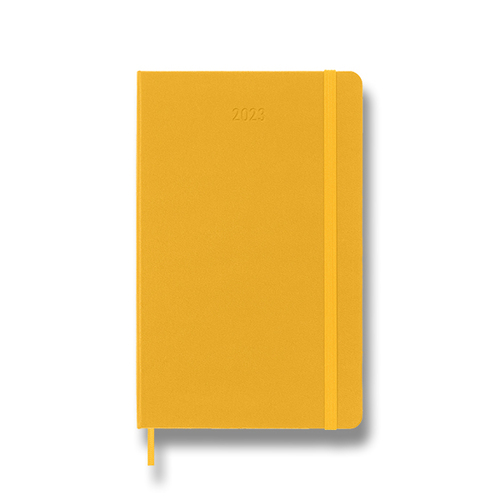 Diár MOLESKINE 2023 týždenný tvrdý oranžový L