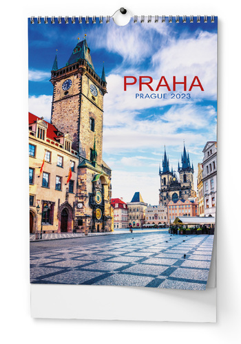 Nástenný kalendár Praha 2023, 32 x 45 cm