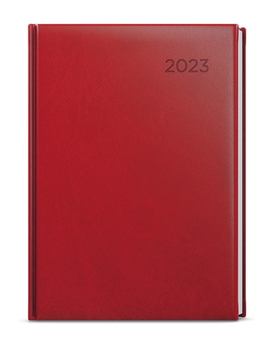 Denný diár Adam 2023 Vivella B6 bordó, 120 x 165 mm