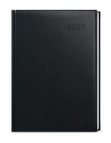 Denný diár Adam 2023 Vivella B6 čierna, 120 x 165 mm