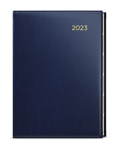 Denný diár Ctirad 2023 s výsekom Premier A5 modrá, 143 x 205 mm