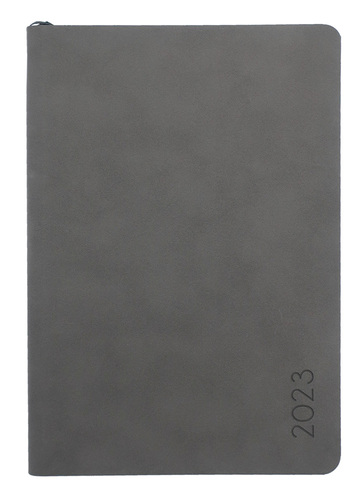 Mesačný diár 2023 s notesom DiNo B5 šedá, 160 x 230 mm