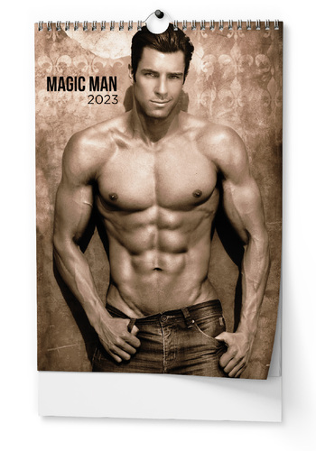 Nástenný kalendár Magic Man 2023, 32 x 45 cm (18+)