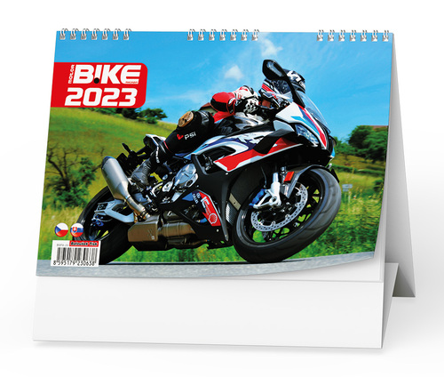 Stolový kalendár Motorbike 2023, 21 x 15 cm