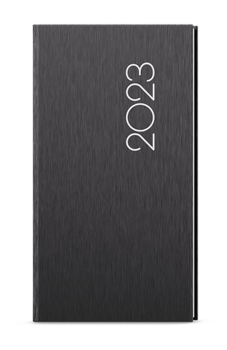Týždenný diár Jakub 2023 ForMen vreckový, Black, 75 x 150 mm