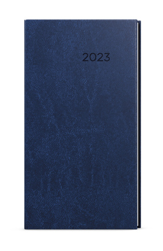Týždenný diár Jakub 2023 Vivella vreckový, modrá, 75 x 150 mm