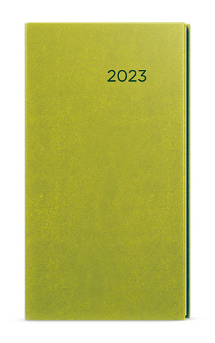 Týždenný diár Jakub 2023 Vivella vreckový, zelená, 75 x 150 mm