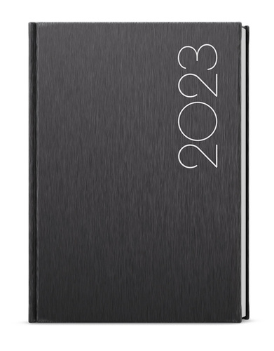 Týždenný diár Oskar 2023 ForMen A5 Black, 143 x 205 mm