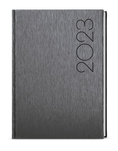 Týždenný diár Oskar 2023 ForMen A5 Grey, 143 x 205 mm