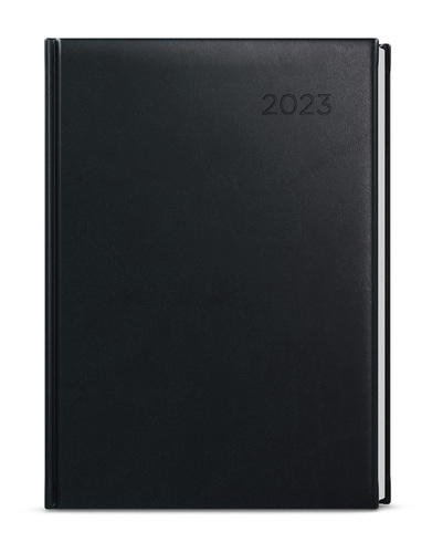 Týždenný diár Oskar 2023 Vivella A5 čierna, 143 x 205 mm