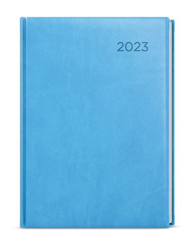 Týždenný diár Oskar 2023 Vivella A5 svetlomodrá, 143 x 205 mm