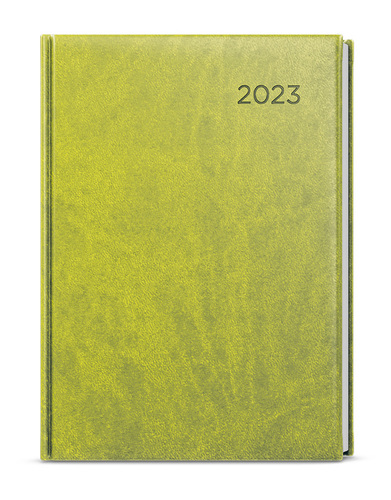 Týždenný diár Oskar 2023 Vivella A5 zelená, 143 x 205 mm