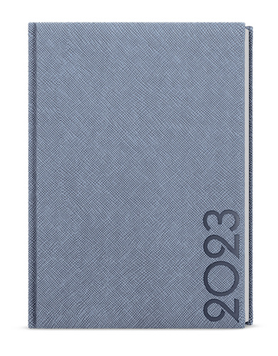Týždenný diár Prokop 2023 tora B6 modrošedá, 120 x 165 mm