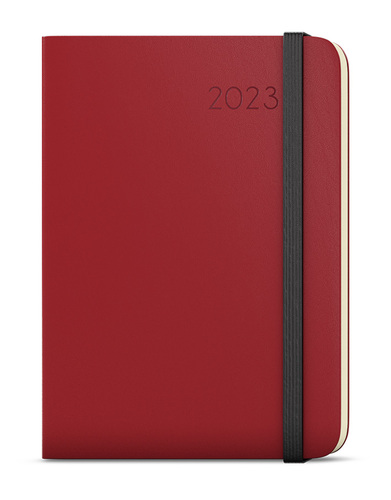 Týždenný diár Zoro 2023 Hemingway A5 bordó, 143 x 205 mm