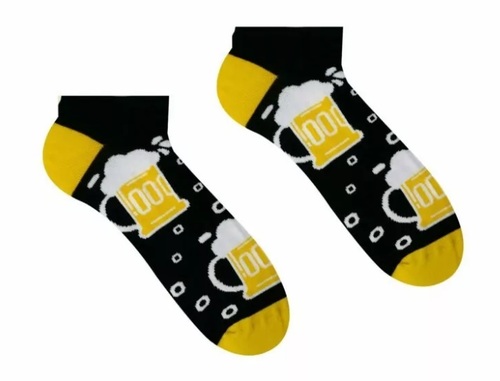 HestySocks Unisex členkové ponožky Pivko HestySocks (veľkosť: 43-46)