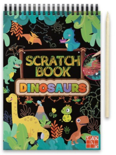 Kniha Scratch book - Dinosaurus