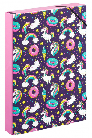 Kniha Baagl Dosky na Školské zošity A4 Jumbo Jednorožec Baagl