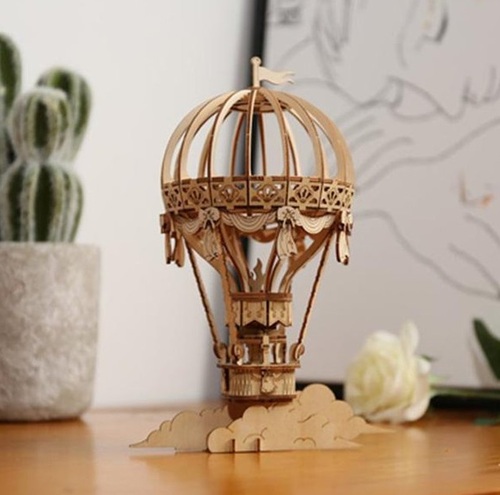 Drevené 3D Puzzle - Balón