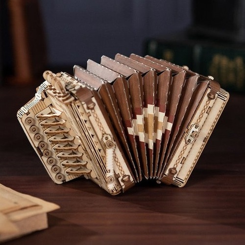 3D Creative Drevené 3D Puzzle - Harmonika