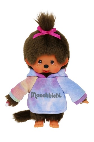 Mončiči dievča v dúhovej mikine 20cm