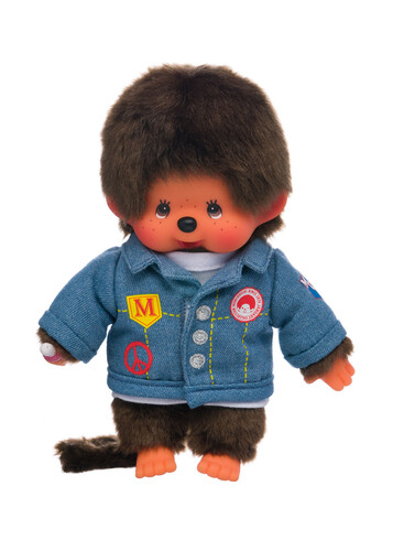 MONCHHICHI Mončiči chlapec v denimovej bunde 20cm