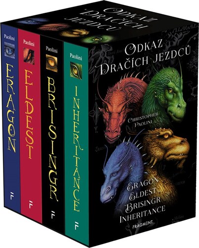 Kniha Odkaz Dračích jezdců – Eragon,Eldest,Brisingr,Inherit.(box)