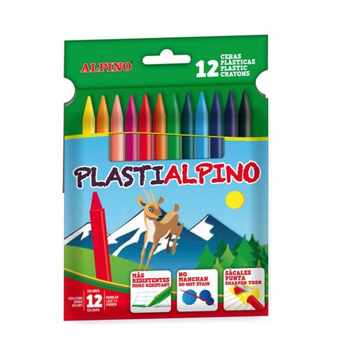Alpino Balenie 12 voskoviek Plasti