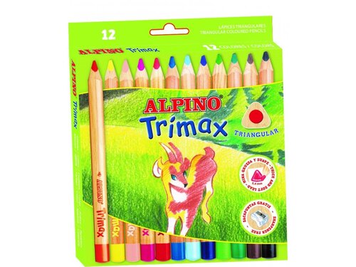 Alpino Alpino Box 12 pasteliek Trimax Jumbo