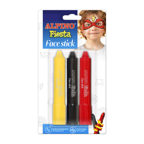 Alpino Alpino farebné ceruzky na tvár pre chlapcov 3 ks