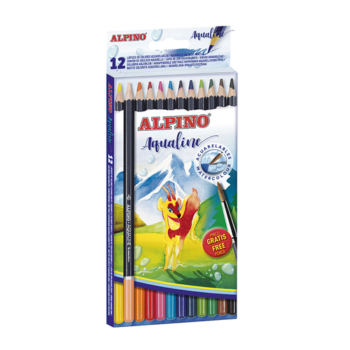 Alpino Alpino Krabica 12 ceruziek akvarel Aqualine