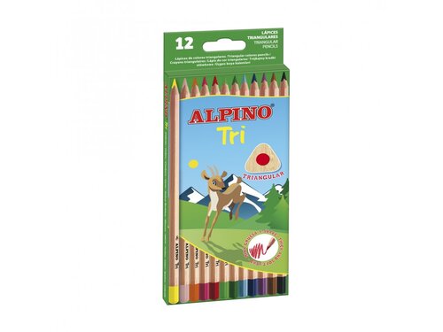 Alpino Krabica 12 trojhranných ceruziek Alpino Tri