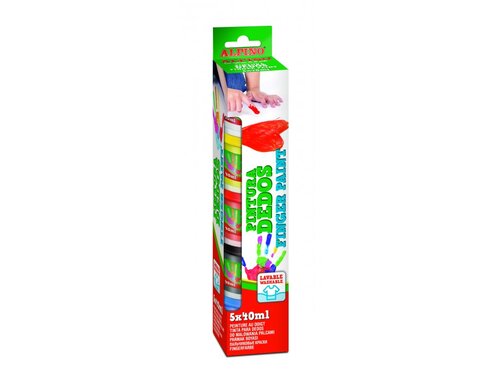 Alpino Balenie 5 fliaš prstových farieb 40 ml