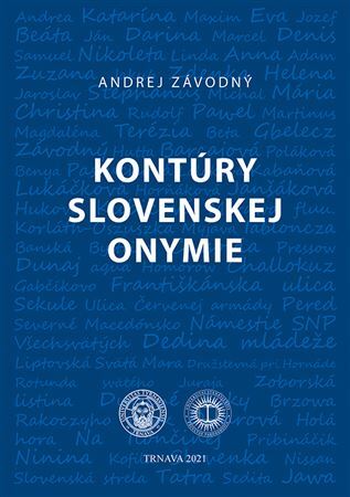 Kniha Kontúry slovenskej onymie - Andrej Závodný