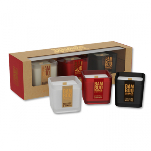 Sada mini sviečok NATURE Vianoce, 3 x 110g