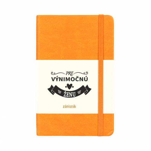 Albi Zápisník Pre výnimočnú ženu, oranžový, 11 cm × 17 cm