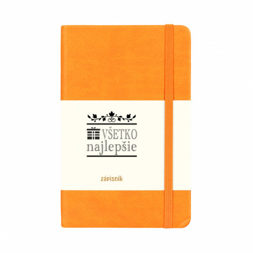 Albi Zápisník Všetko najlepšie, oranžový, 11 cm × 17 cm