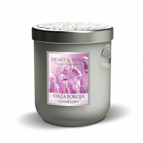 Stredná sviečka Heart & Home Oáza pokoja, 270g