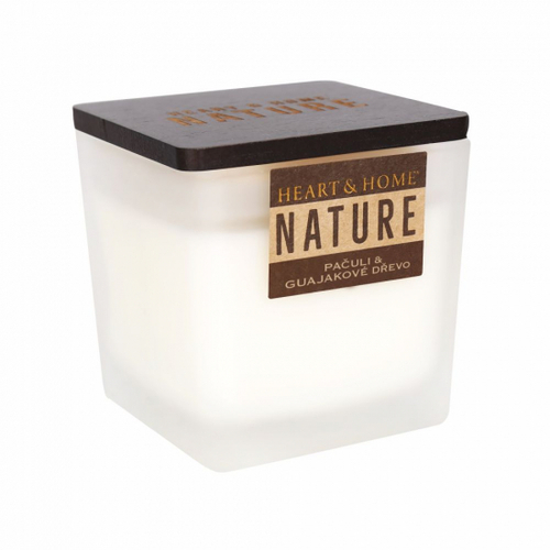 Sviečka NATURE Pačuli & guajakové drevo, 210g