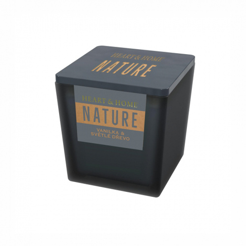 Sviečka NATURE Vanilka & svetlé drevo, 90g