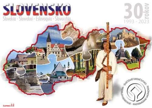 tvorme s.r.o. Pohľadnica A6 Slovensko - pamiatky UNESCO