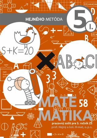 Kniha Matematika 5. ročník - pracovný zošit 1. diel (tehlová)