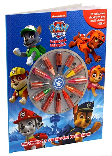 Kniha Labková patrola - Maľovanky s voskovkami