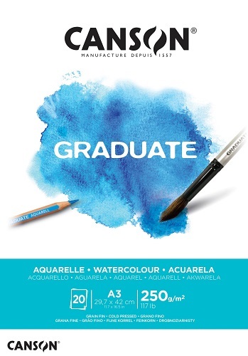 Canson Canson Graduate Aquarelle 250 g 20 listov A3