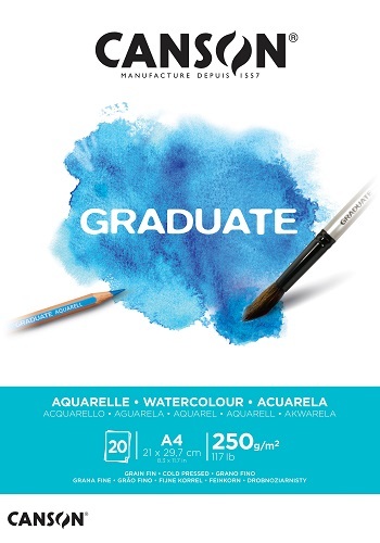 Canson Graduate Aquarelle 250 g 20 listov A4