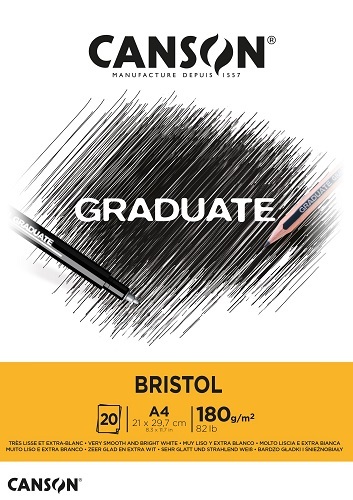 Canson Graduate Bristol 180 g 20 listov A4
