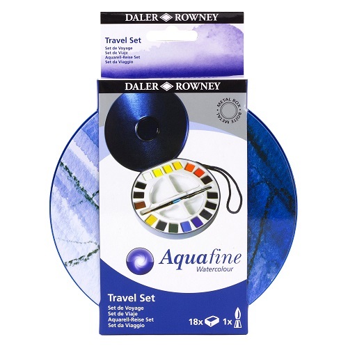 Daler-Rowney D&R Aquafine cestovná sada v plastovom obale 21 ks